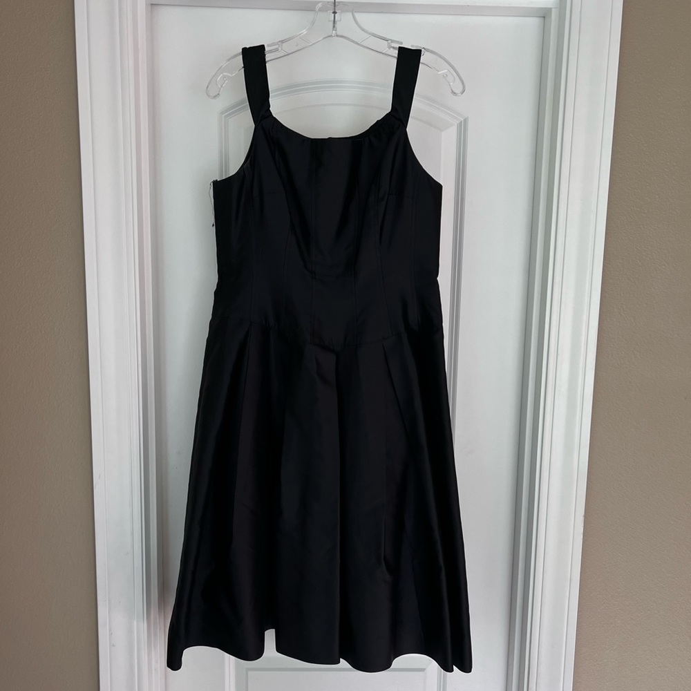 Black dress on straps. Size 12